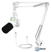 Проводной микрофон Maono PD200XS (белый)