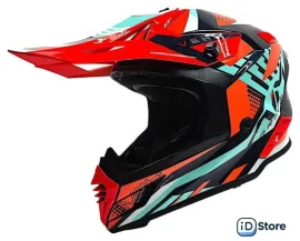 Мотошлем AIM RH855 Fiber Glass Vexo RH855V-BRB-XXXL (XXXL, красный/синий)