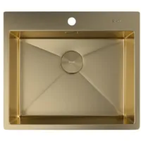 Мойка кухонная ZorG Zerox 59 / IF PVD Gold