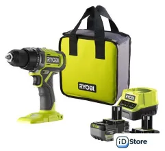 Дрель-шуруповерт Ryobi RDD18-2C52S 5133005522 (с 2-мя АКБ 2 Ач5 Ач, сумка)
