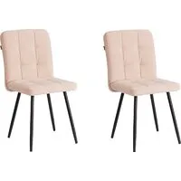 Стул TetChair Medeo LT (велюр, бежевый/черный, 2 шт)