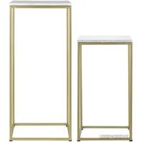 Журнальный столик Bergenson Bjorn Mayen Gold BB0000395 (белый/золото)