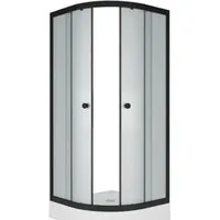 Душевой уголок Метакам Classic Black 80x80 ШПS_013569 (матовое стекло)