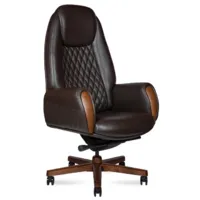 Кресло офисное Norden Verdi / F183-2 (кожа, коричневый)