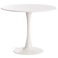 Обеденный стол TetChair Tulip металл/МДФ (белый)