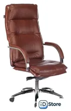 Офисное кресло Бюрократ T-9927SL (светло-коричневый Leather Eichel/хром)