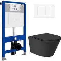 Унитаз подвесной Lauter Longer 2110822B 21901001 (кнопка 219702J, белый)