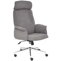 Офисное кресло TetChair Charm (флок, серый)