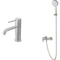 Комплект смесителей Oliveeka OL-63901788139017-BN (никель матовый)