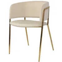 Стул Bergenson Bjorn Helning / BB0000996 (латунь/бежевый)
