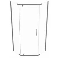 Душевой уголок Triton Дека Графит 90х90 (без поддона)