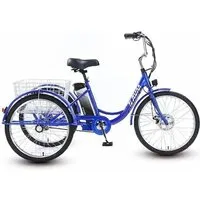 Электровелосипед AVM E-Alfa Trike 24 (синий)