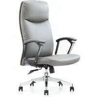 Офисное кресло SitUp Margus grey Chrome (экокожа Grey)