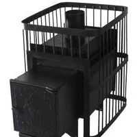 Банная печь ComfortProm Чугунная дверь (сталь 8мм, 160кг)