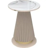 Журнальный столик Sheffilton SHT-CT38-C2 (корица/мраморное золото)