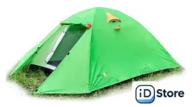 Треккинговая палатка Sundays ZC-TT007-4P v2 (зеленый/желтый)