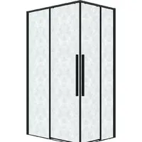 Душевой уголок Grossman Galaxy 90x70x195 300.K33.01.9070.21.02 (черный матовый/шиншилла стекло)