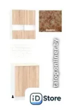 Готовая кухня Кортекс-мебель Корнелия Экстра 60р2д (дуб сонома/мадрид)