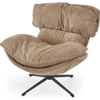 Интерьерное кресло Halmar Roger (коричневый/черный)