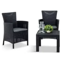 Комплект садовой мебели Keter Rosario Balcony Set / 216777 (графитовый)