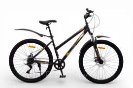 Велосипед DELTA CORSA 27.5 (р17, черно-золотой, 2026)