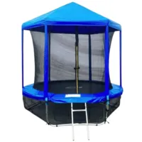Батут Dinamika С защитной сеткой внутрь и крышей ZSO-001429 (синий)