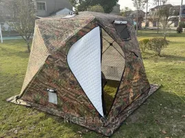 Палатка зимняя трехслойная куб для рыбалки Mircamping 2017MC (240х240х205см)