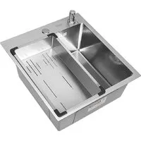 Кухонная мойка ARFEKA Eco AR мойка 450500, коландер G, дозатор Satin Decor