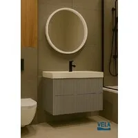 Мебель для ванных комнат Vela Тумба под умывальник Vela Маргарита 60П под Classica (серый) TU6337