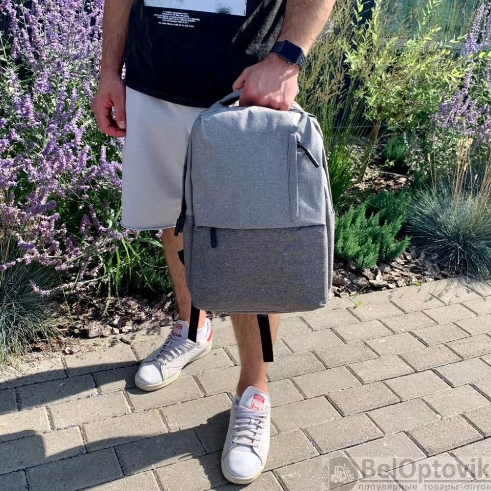 Городской рюкзак "Urban" с USB и отделением для ноутбука до 15.75" Серый с черным ОПТОМ