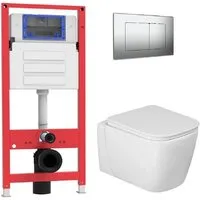 Унитаз подвесной Oliveeka OL-MQ-003 OL-G1 OL-E12-BN (никель матовый)