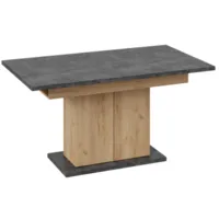 Кухонный стол Трия Детройт тип 1 (дуб крафт золотой/ателье темное)