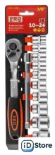 Набор трещотка с головками Startul Pro-41438 (12 предметов)
