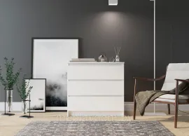 Комод Мори МК 803 - Белый (0,8м)