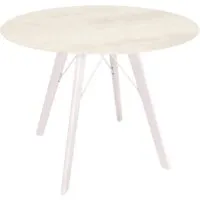 Кухонный стол Sheffilton SHT-TU9/TT21-6 90 (прозрачный лак/песчаное облако)