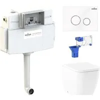 Унитаз приставной Lavinia Boho Relfix One 5 в 1 87060227 (белое стекло)