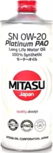 Моторное масло Mitasu Platinum PAO SN 0W20 / MJ-110-1