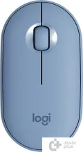 Мышь Logitech M350 Pebble (голубой)
