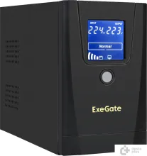 Источник бесперебойного питания ExeGate SpecialPro Smart LLB-1000.LCD.AVR.1SH.2C13.RJ.USB EX292788RUS