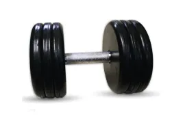 Гантель BARBELL "классик" (с вращающейся ручкой хром, 27 кг)