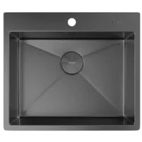 Мойка кухонная ZorG Zerox 59 / IF PVD Gunblack