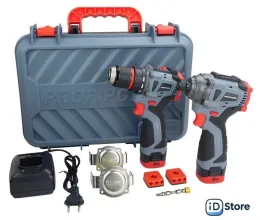 Дрель-шуруповерт Profipower Комби BL-161C (с 2-мя АКБ, кейс)