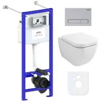 Унитаз подвесной Lavinia Boho Relfix One Compacto 6 в 1 77050147 (матовый пластик)