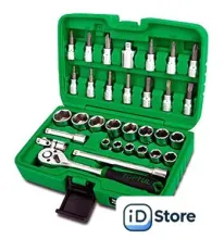 Набор трещотка с головками и битами Toptul GCAI4501 45 предметов