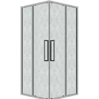 Душевой уголок Grossman Cosmo 80x80x195 300.K33.02.8080.10.02 (хром/шиншилла стекло)