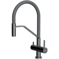 Смеситель Omoikiri Akeno-GM (вороненая сталь)