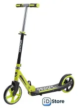 Двухколесный подростковый самокат Novatrack Polis 200P.POLIS.GN9 (черный/зеленый)