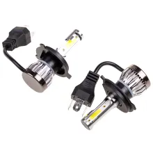 Автолампа-LED H4 13W 6000K 1500Lm 12/24V 2-конт КВАНТ (MINI) SKYWAY радиатор компл.2 шт