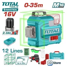 Лазерный нивелир Total TLL301201 (с 1-им АКБ, кейс)