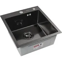 Кухонная мойка ARFEKA ECO AR 450500 BLACK PVD NANO DECOR MILLET GRAINS